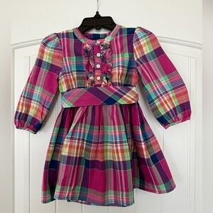 Ralph Lauren Multicolor Plaid Dress- Size: 12M
